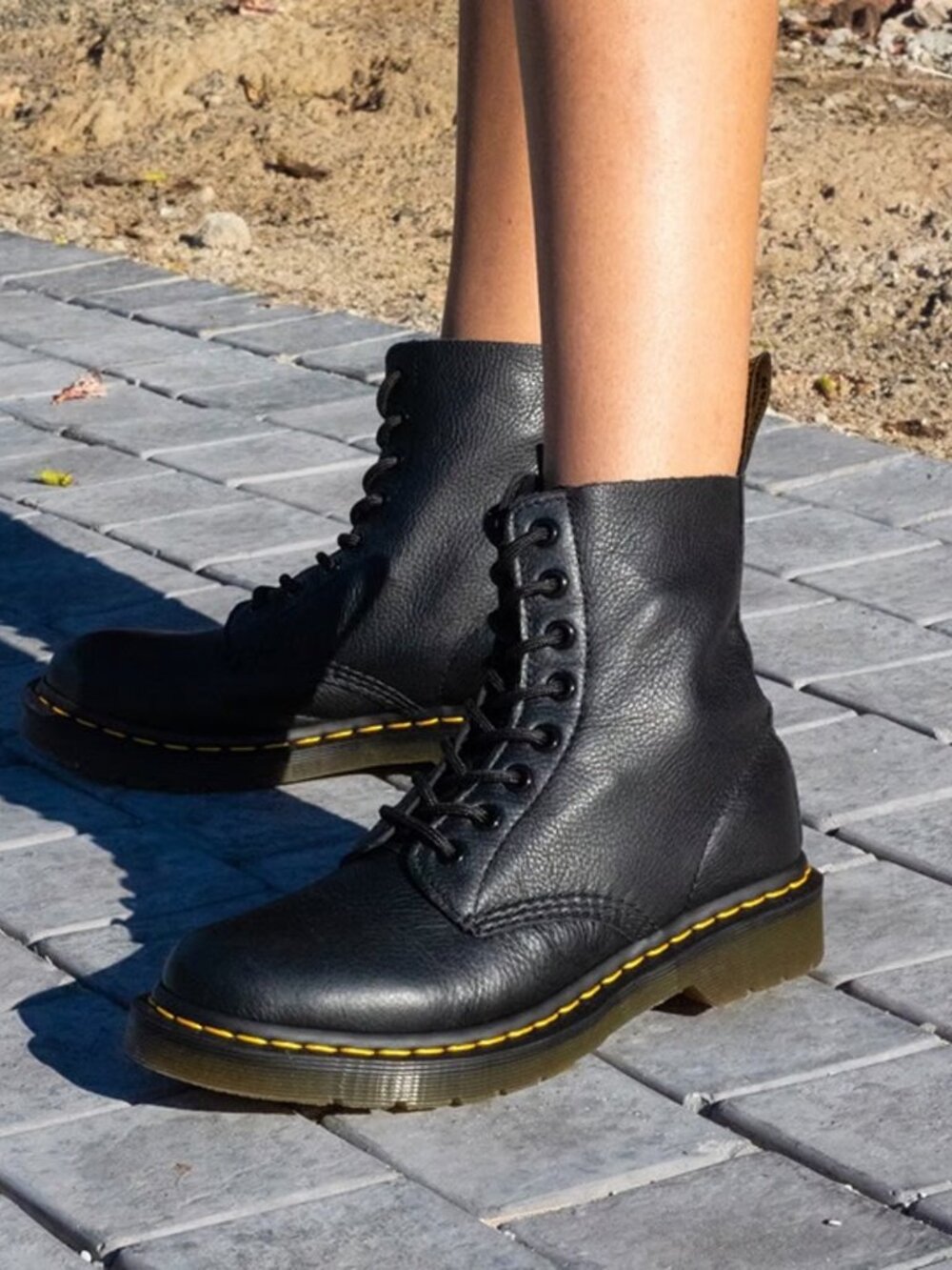 DR MARTENS~ 1460 Women's Pascal Virginia Soft Nappa Leather Boots Black SIZE 8